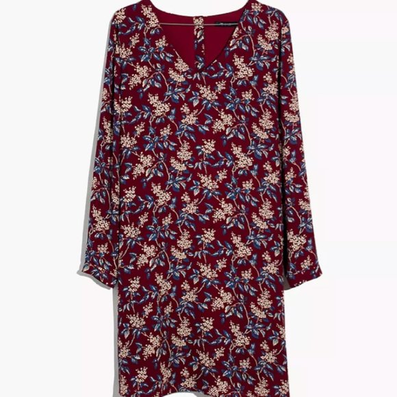 Madewell Button-Back Dress in Antique Flora - Picture 5 of 10